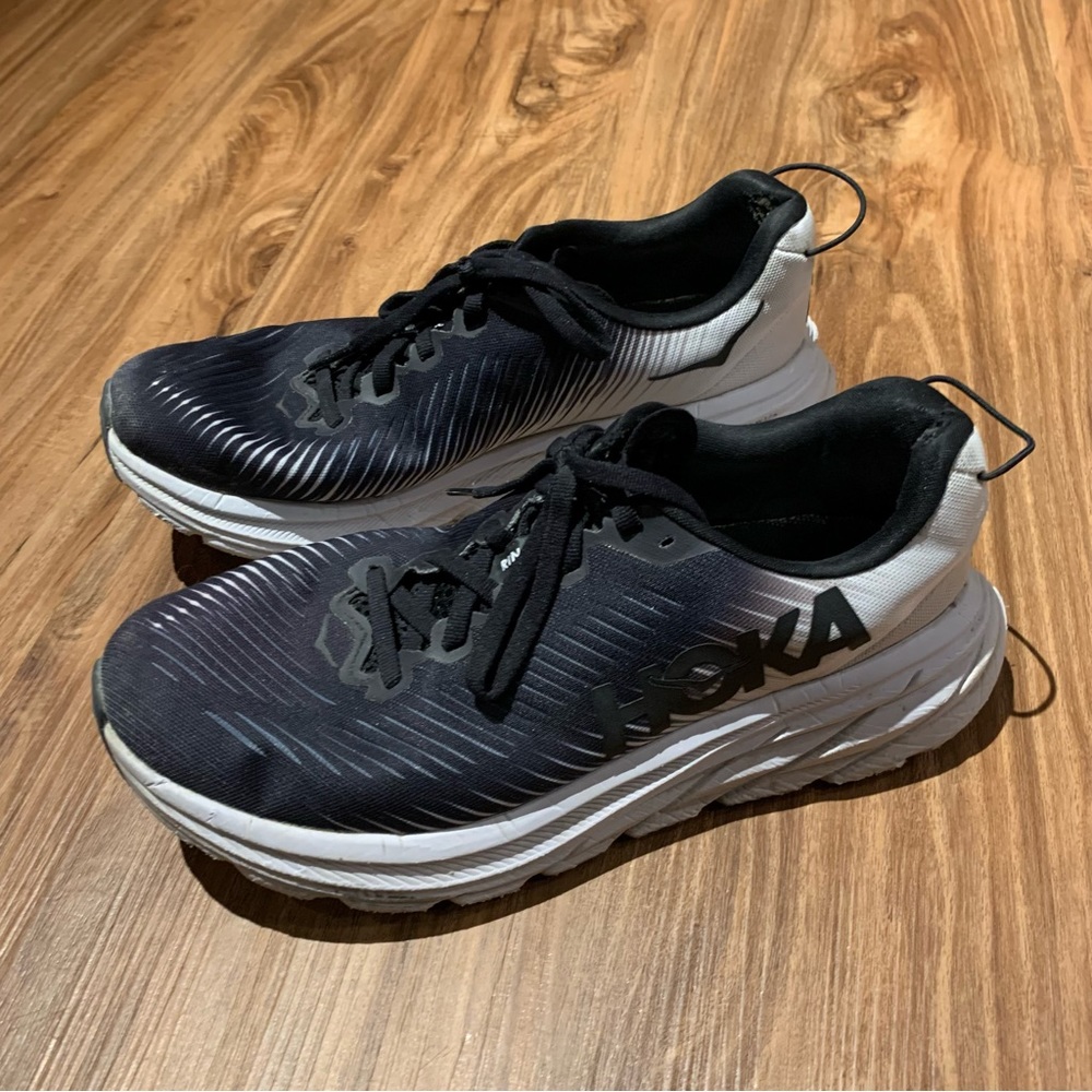 Hoka One One RINCON 3 Women’s Size 7.5 Running Shoes 1119396 BWHT Black | White
